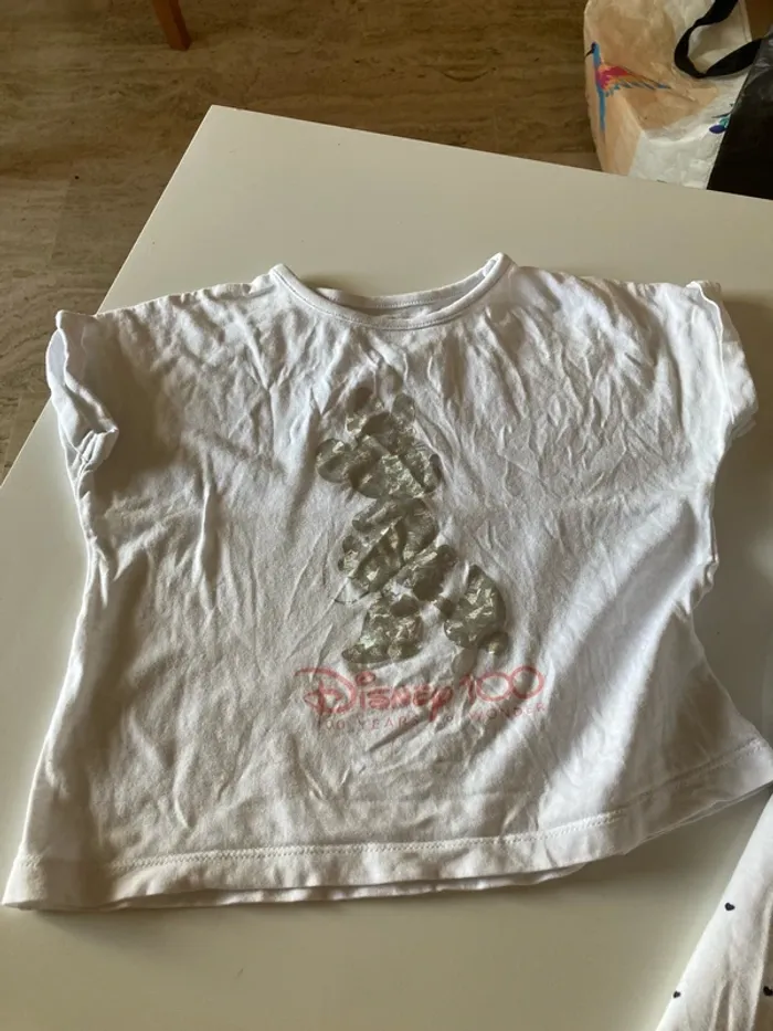 2 t-shirt blanc 24mois - photo numéro 3