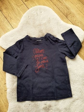 T.shirt manches longues bleu marine Tape à l'oeil TAO 36 mois / 3 ans