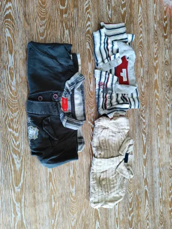 🍁 lot de 3 tee-shirts avec col taille 3 mois 🍁