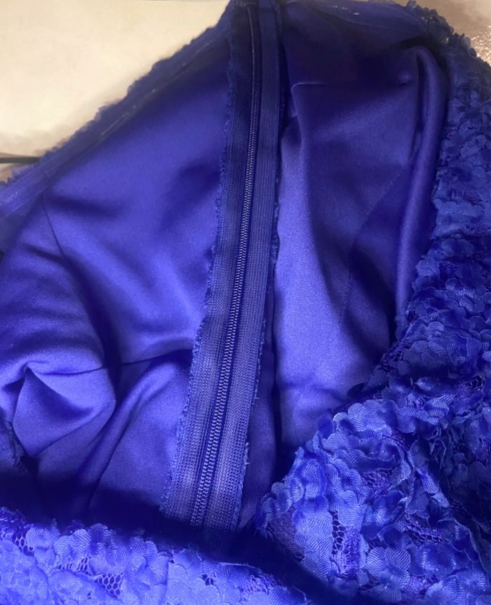 Robe bustier »Morgan »bleu et noire - photo numéro 3