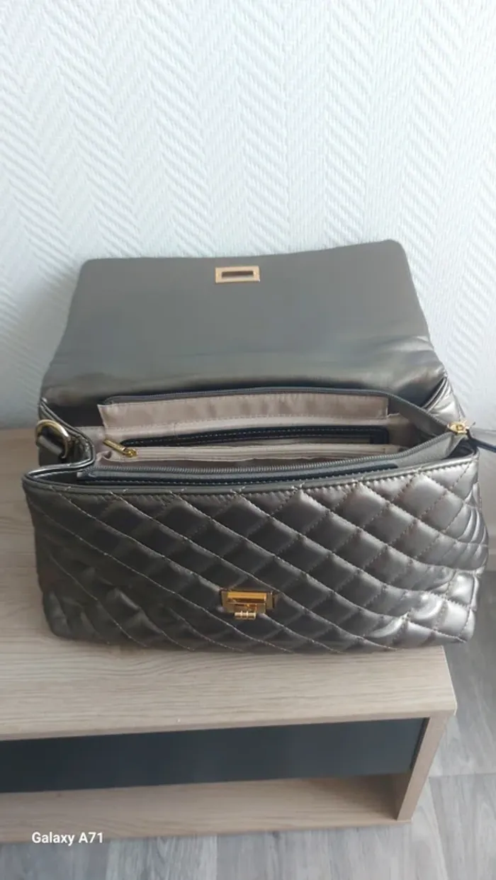 Sac à main 👜 bandoulière gris neuf - photo numéro 2