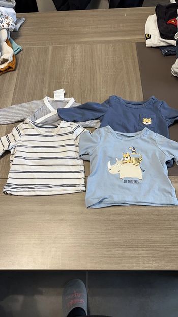 Lot tee shirt manche longue