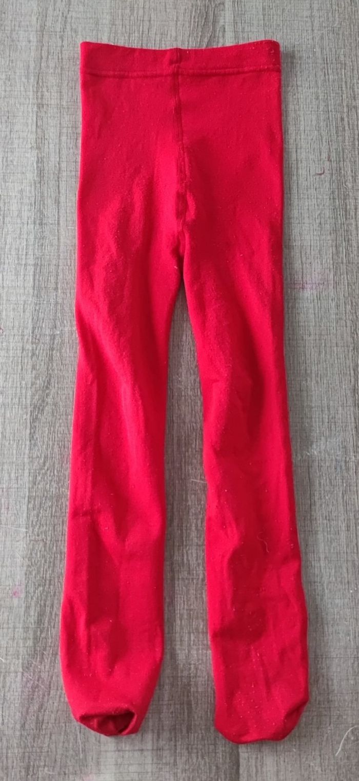 Collant rouge 3-4 ans Pocopiano ❤️ - photo numéro 5