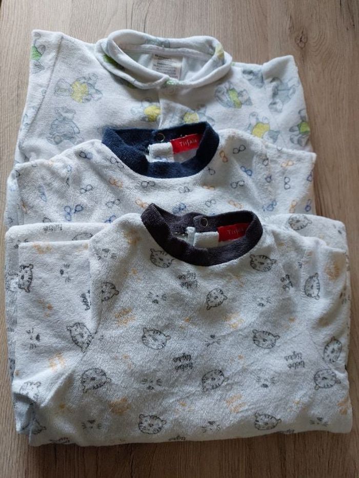 Lot de 3 pyjamas hiver garçon en 12 mois