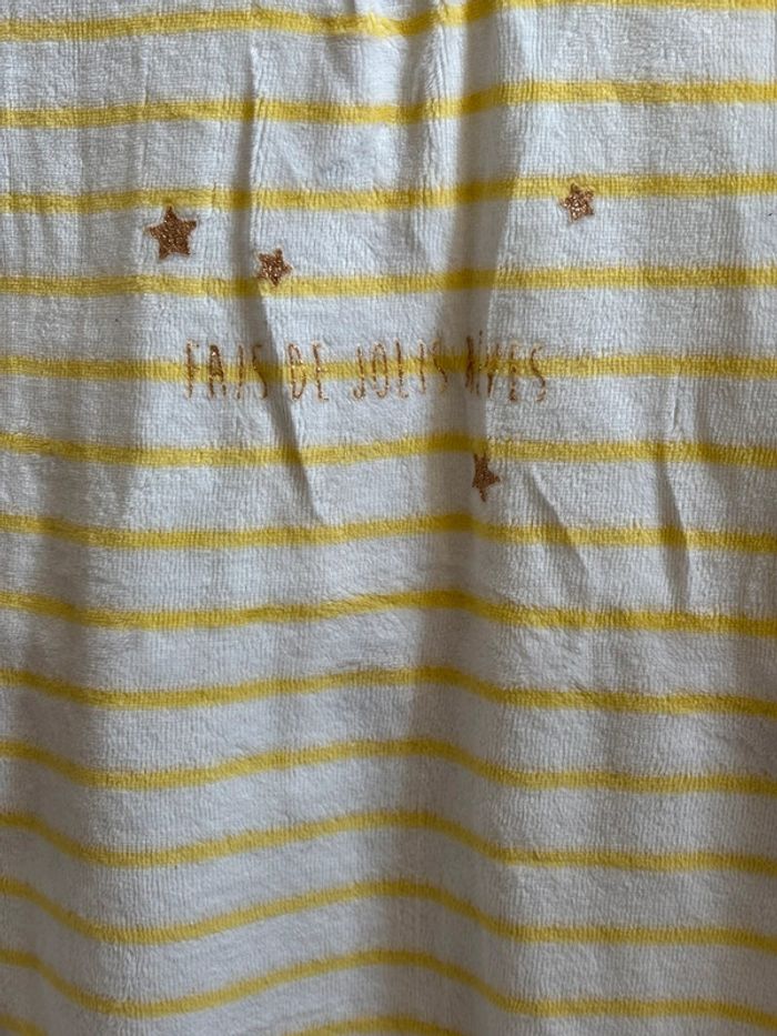 Pyjama velours rayé jaune 3 mois - photo numéro 3