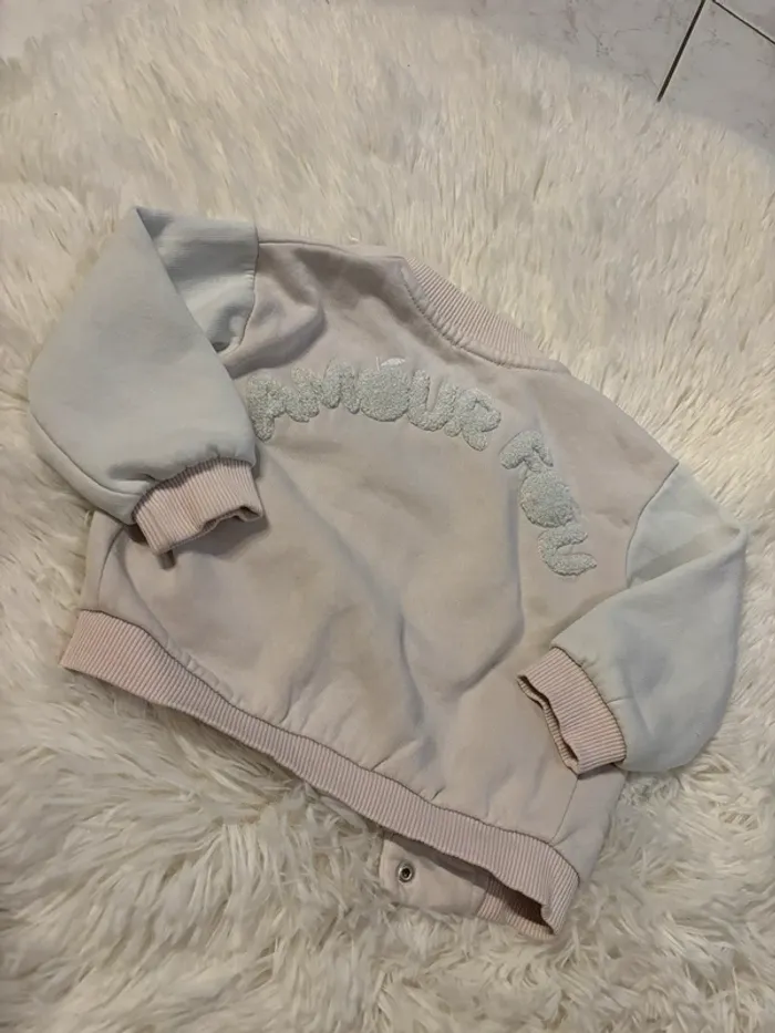 Gilet blanc rose - photo numéro 4