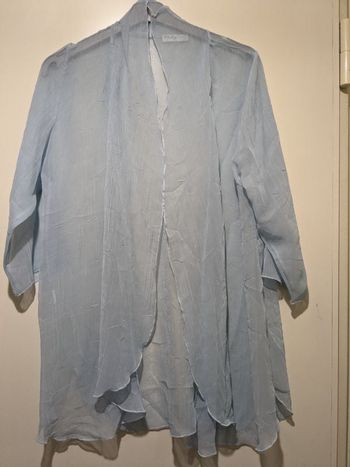 Magnifique veste, blouse en voilage Vichy collection. Taille XL