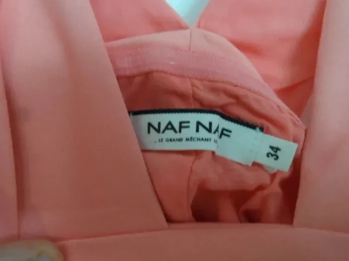 robe abricot Naf naf bien lire - photo numéro 4