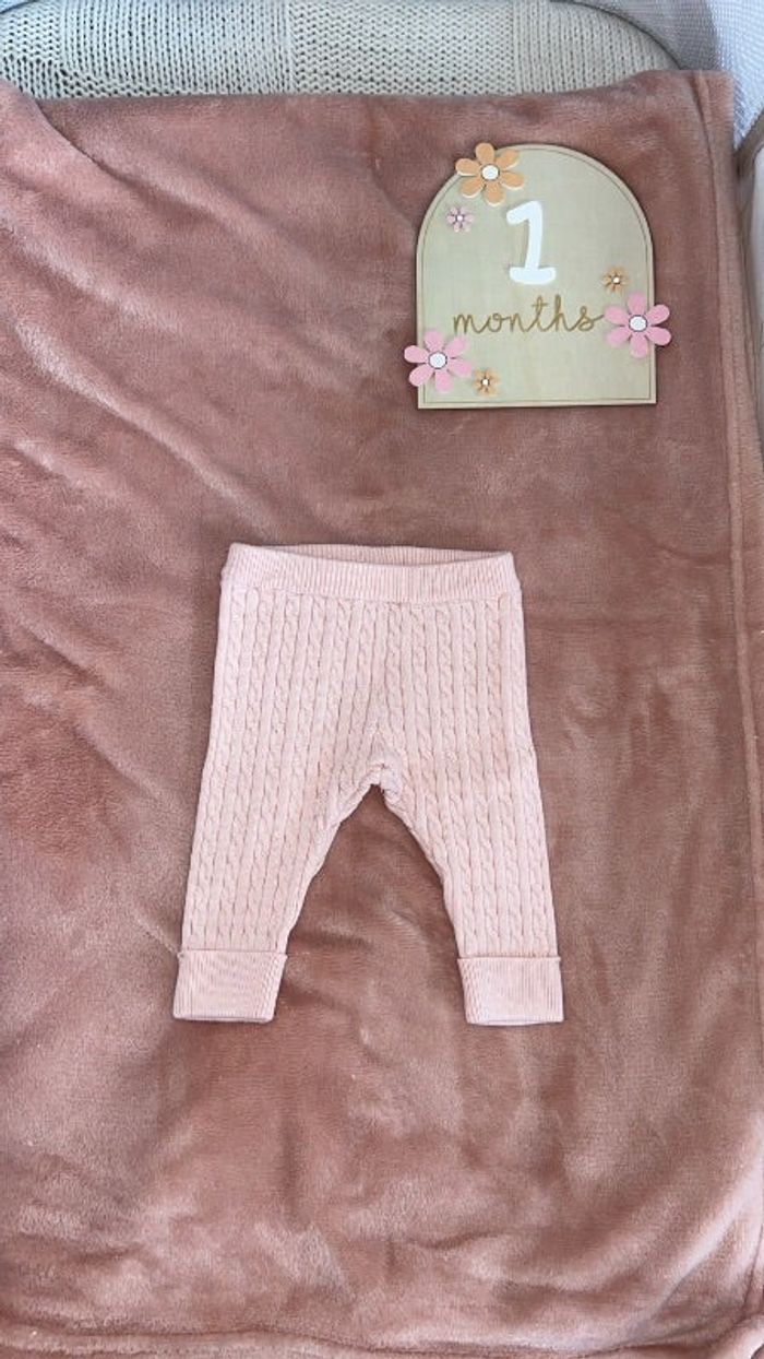 Pantalon Legging côtelé bébé fille Gémo Taille 1 mois