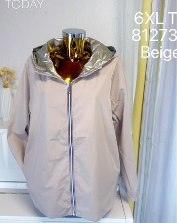 Veste imperméable réversible beige taille 6XL