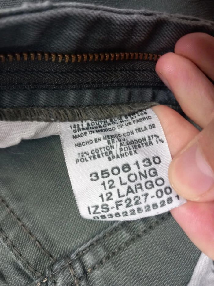 Jeans taille haute Lee Vert en coton - photo numéro 7