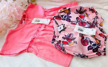 Ensemble Blouse Tunique et Bloomer 100% coton Petit Bateau Taille 12 mois