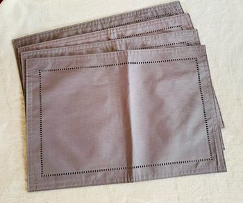 Lot de 4 sets de table en tissu