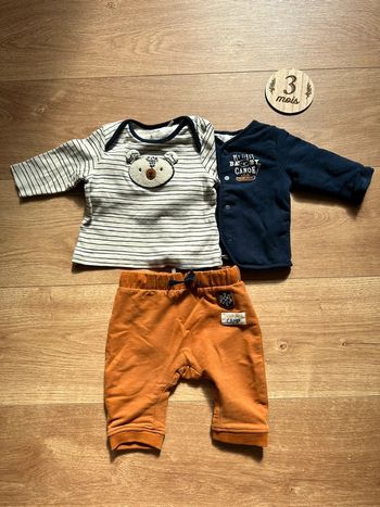 Ensemble 3 pièces Orchestra taille 3 mois