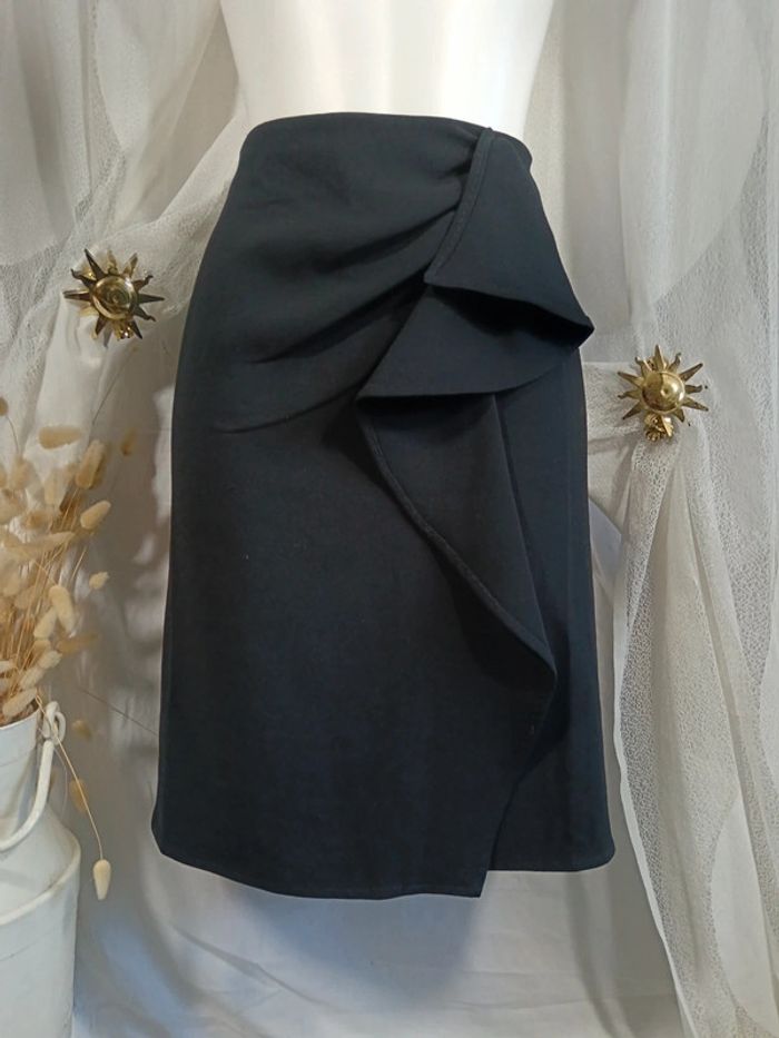 Jupe à volant noire | Max Mara | t. 44