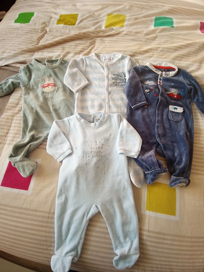 Lot 4 pyjama velours