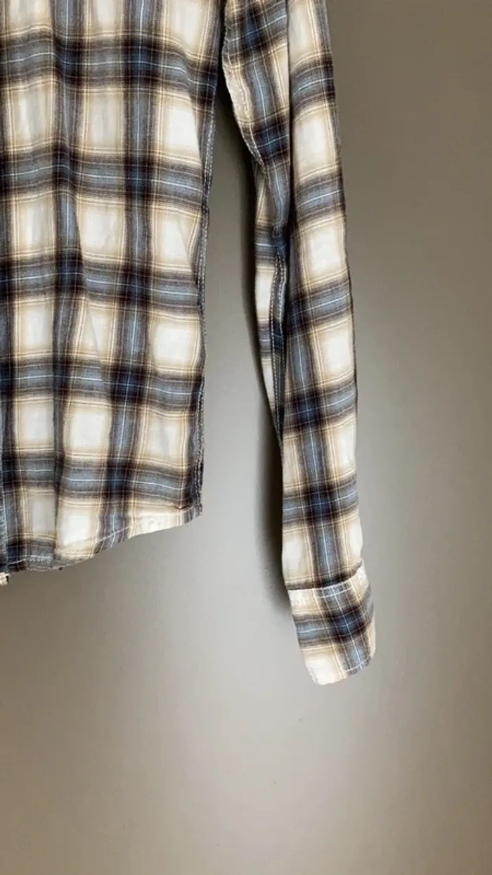 Chemise homme manches longues à L Japan Rags rayures et carreaux - photo numéro 6