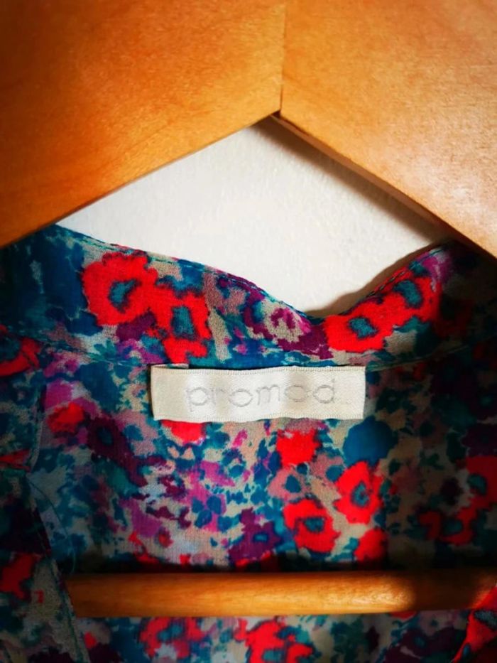 C37 blouse fleurie promod S - photo numéro 3