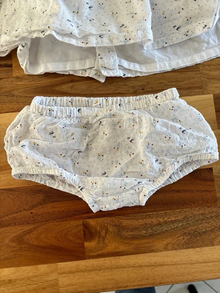 Robe blanche et culotte assortie - photo numéro 6