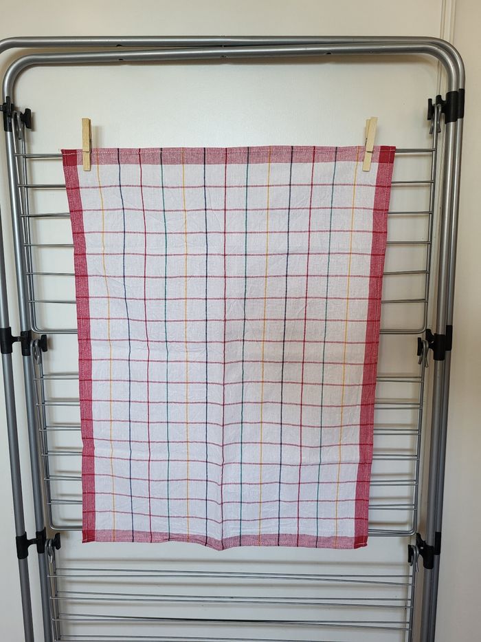 3 torchons quadrillages Becquet - photo numéro 8