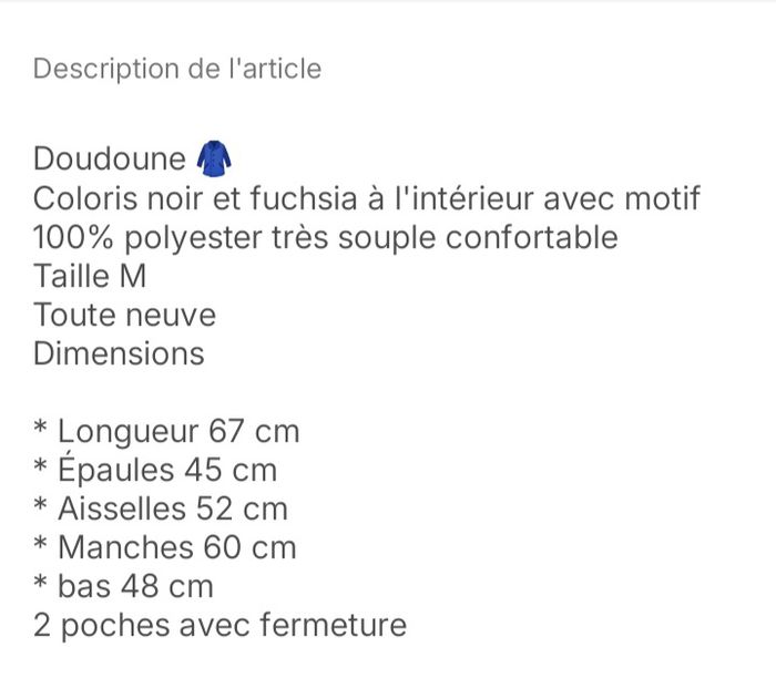 Doudoune Quechua  taille  M - photo numéro 10