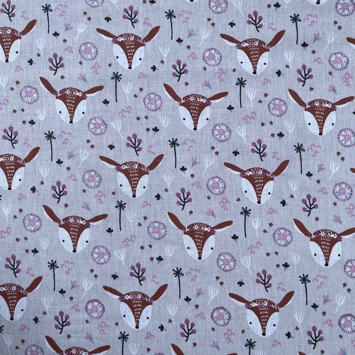 TISSU Coton LOUNA VIOLINE