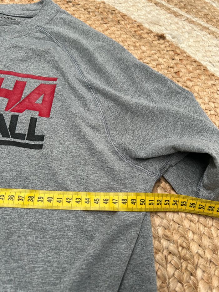 T-shirt Homme Adidas Climalite Gris et Rouge | Taille S | Très Bon État | Sport Training | #TM55 - photo numéro 5