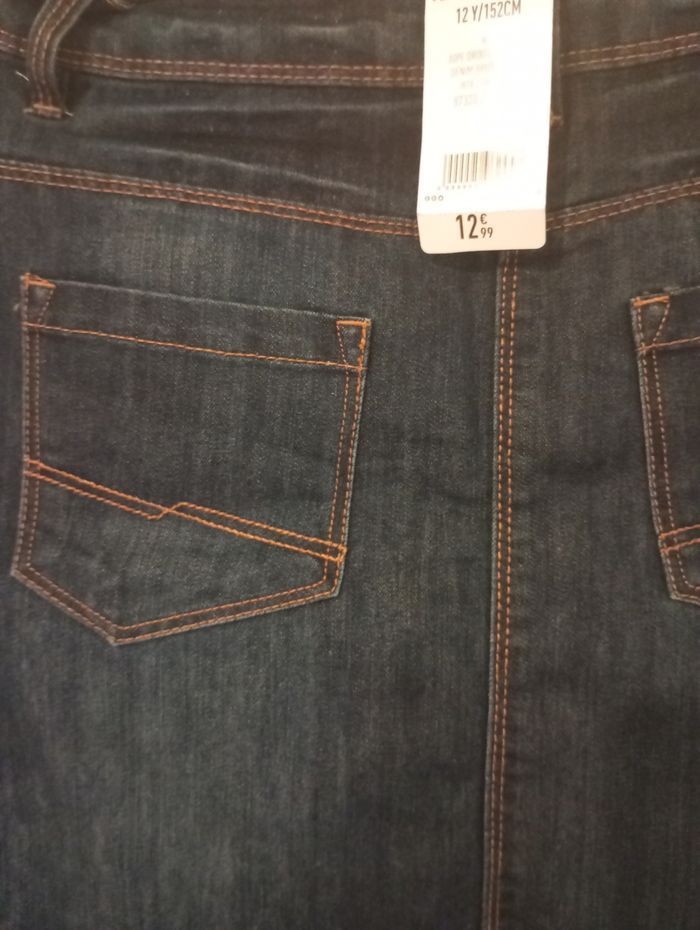 Jupe en jean fille taille 12 ans - photo numéro 2
