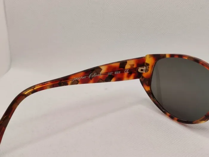 Lunettes de soleil vintage Jacques Esterel en acétate ecaille - photo numéro 3