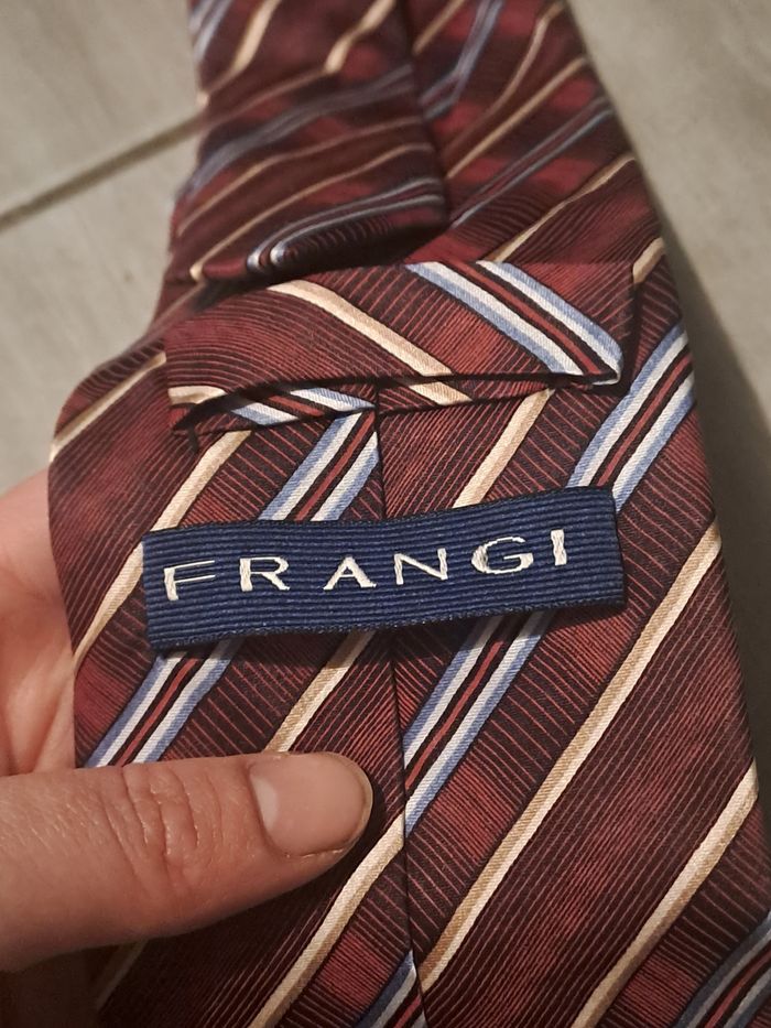 Cravate Bordeaux vintage Frangi - photo numéro 9
