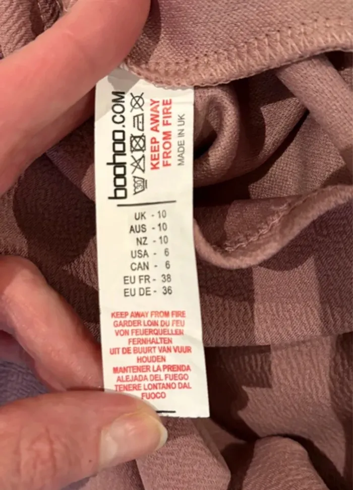 Robe rose poudré mi-longue Boohoo – Taille 38 - photo numéro 7