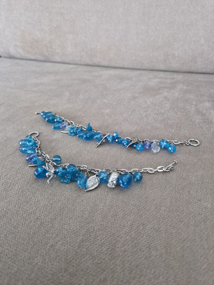 Lot bracelets argenté et bleu - photo numéro 7