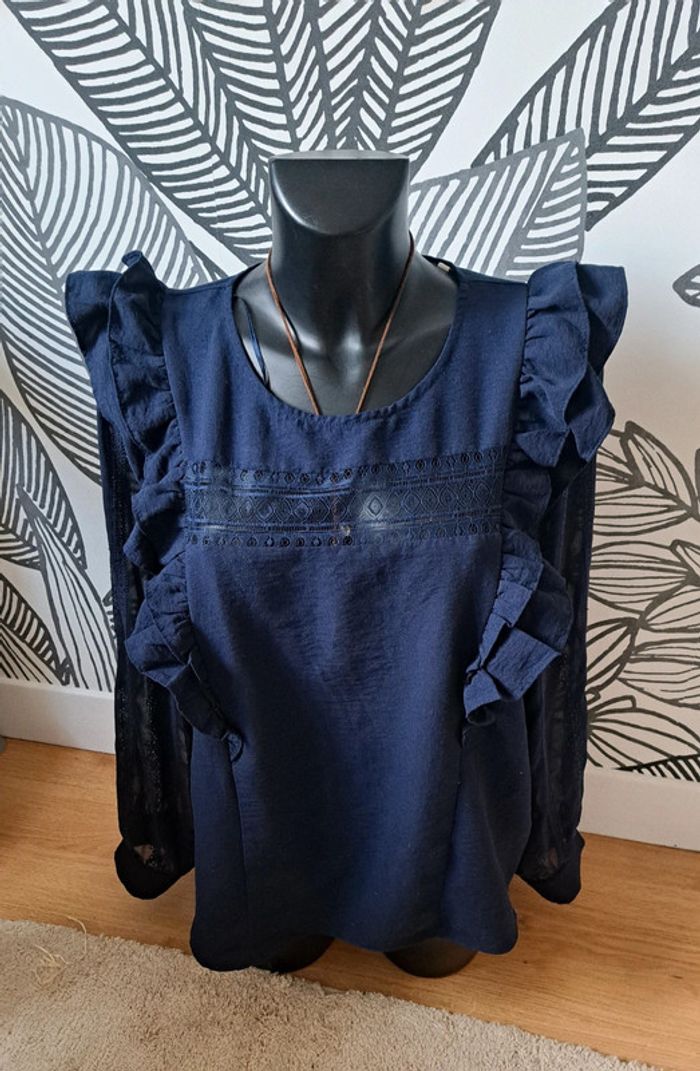 blouse à volants nafnaf 42🌺 - photo numéro 2