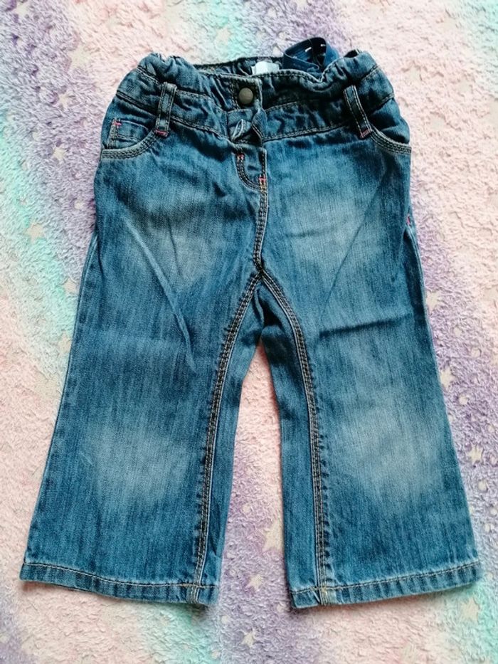 Pantalon jean obaibi fille taille 18 mois