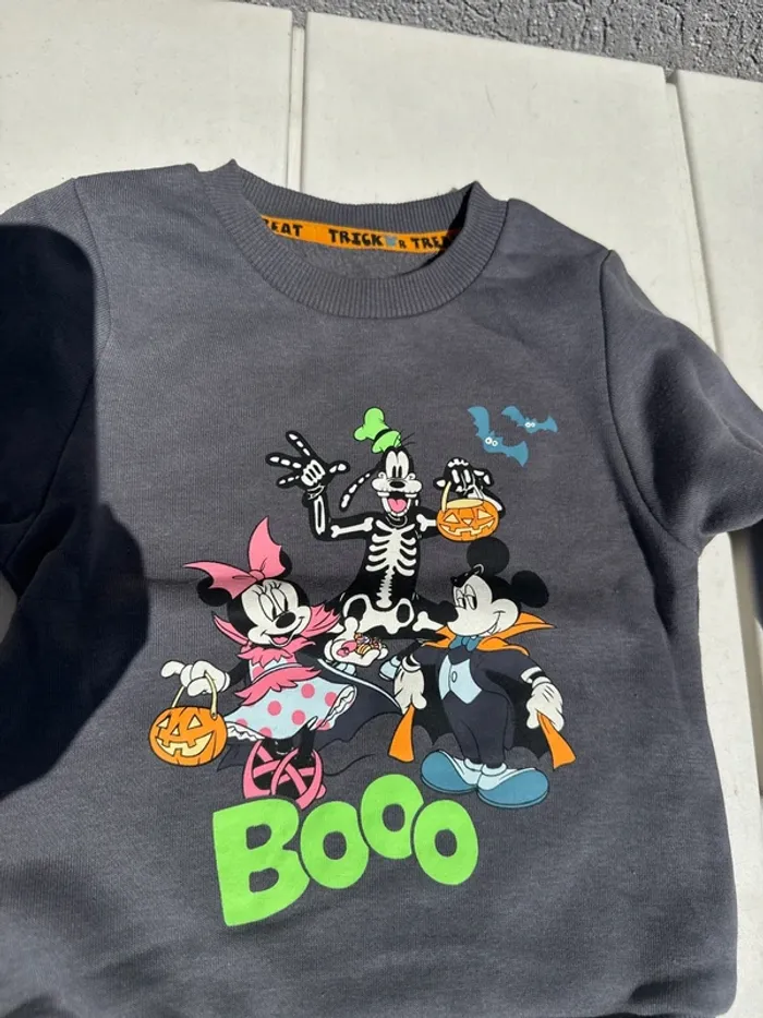 Pull Halloween Mickey taille 9/12 mois 80cm - photo numéro 2