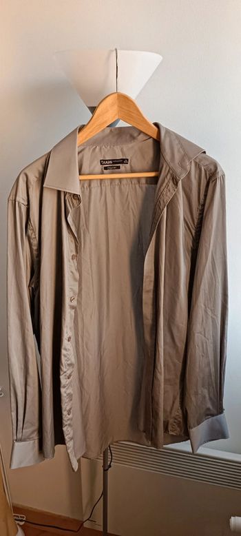 Chemise marron/gris Jules taille 44