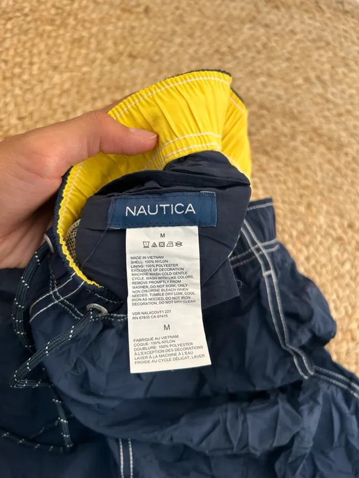 Short de Bain Nautica Marine Homme M | Très Bon État | Style Classique | BS1984 - photo numéro 4