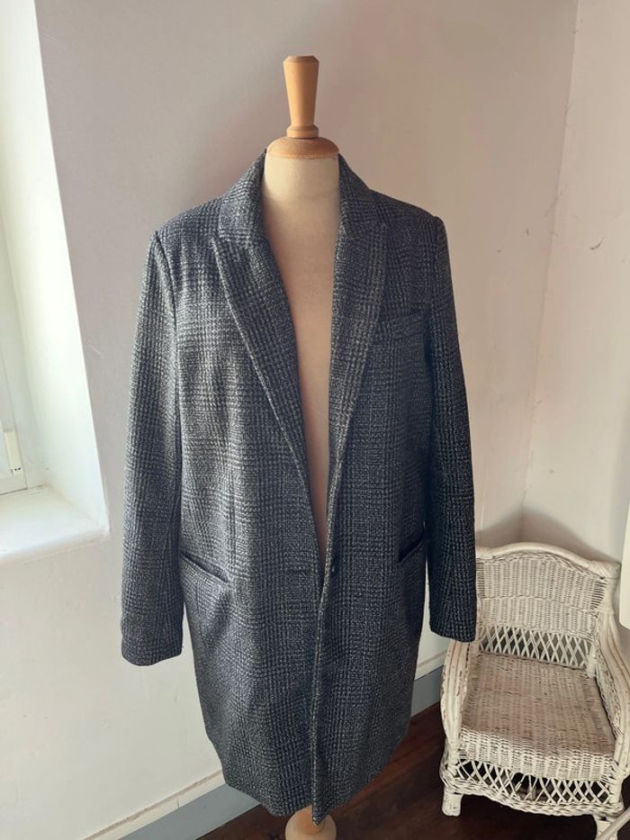 Manteau noir droit La Redoute - taille 38