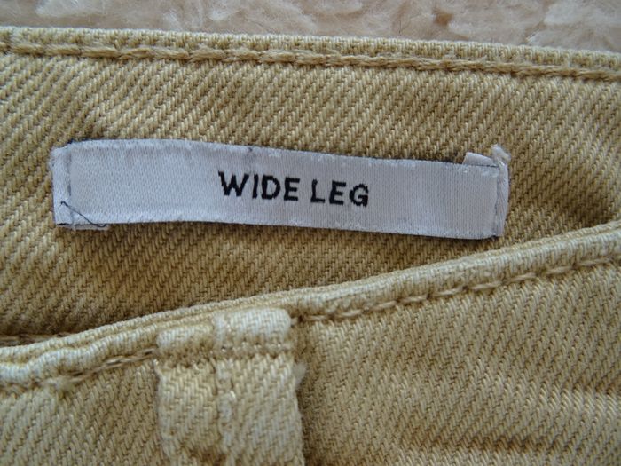 Jean beige wide leg Bershka taille 36 - photo numéro 3