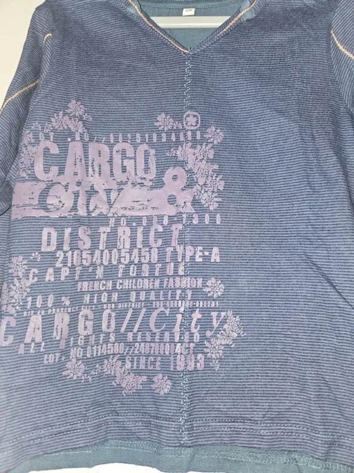 T-shirt ML fille Captain Tortue 8 ans - photo numéro 3