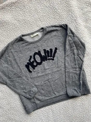 Pull gris fille Gemo 10 ans