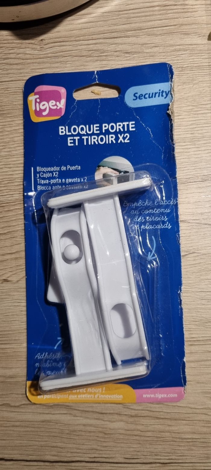 Bloque porte et tiroir x2