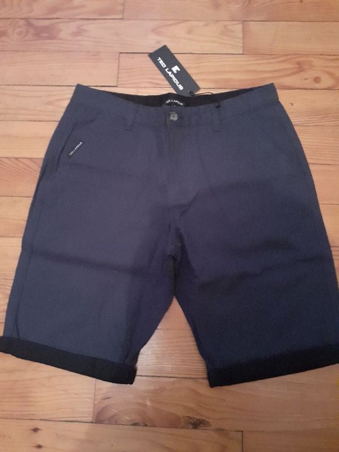 Bermuda homme ted lapidus neuf taille L bleu