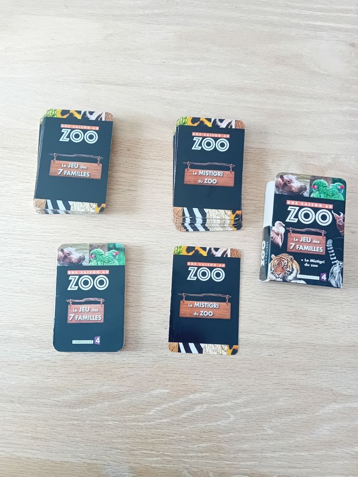Une saison au zoo : Jeu de 7 familles + Le Mistigri du zoo - Très bon état - photo numéro 5