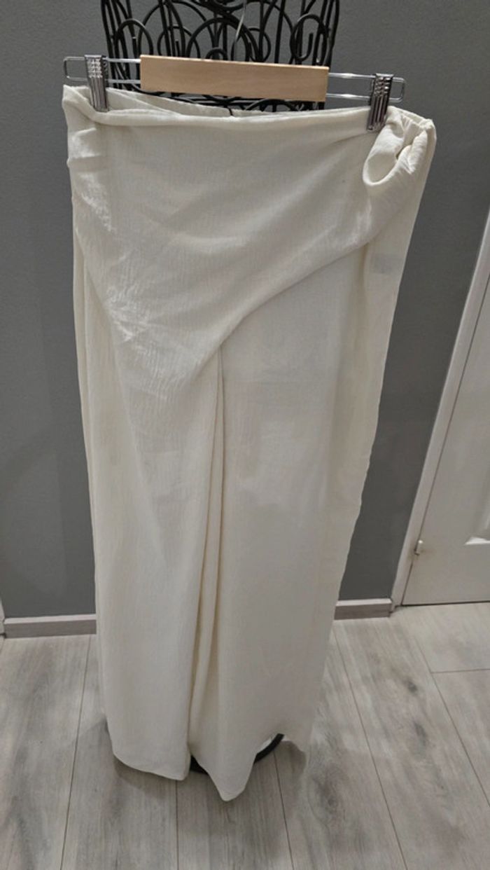 Pantalon large Zara Drapé devant