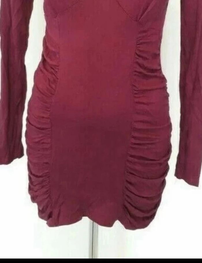 Beau pull/ T-shirt forme tunique mauve taille unique 36 - photo numéro 5