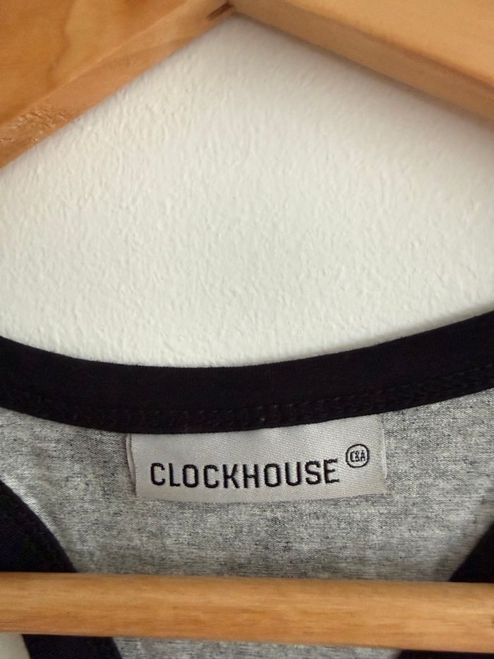 Débardeur gris a motifs étoiles noires C&A taille 36 S - photo numéro 5