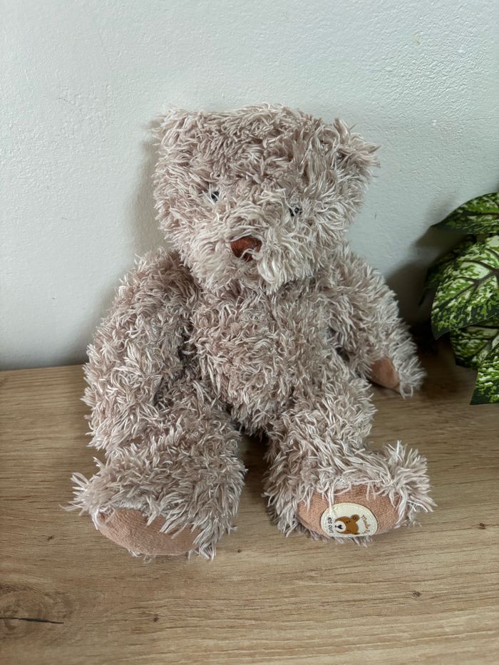Doudou peluche ours beige marron les ours moulin roty