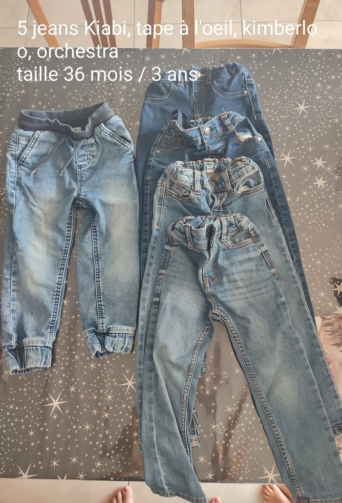 Lot jeans 3 ans