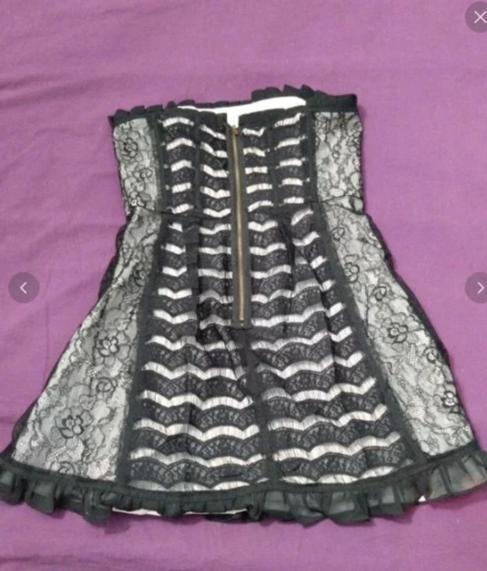 Robe ou tunique bustier retro cocktail neuve t 38 - photo numéro 2